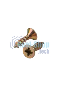 Саморез универсальный Kranz 4х16, желтый цинк, короб (200 шт./уп.)