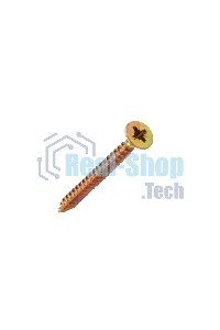 Саморез универсальный Kranz 4.5х50, желтый цинк, короб (200 шт./уп.)