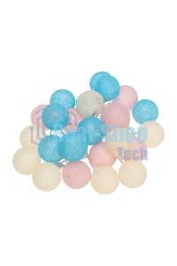 Тайские фонарики Neon-night Перламутр 5м, 25 LED, прозрачный ПВХ, цвет свечения теплый белый, питание USB