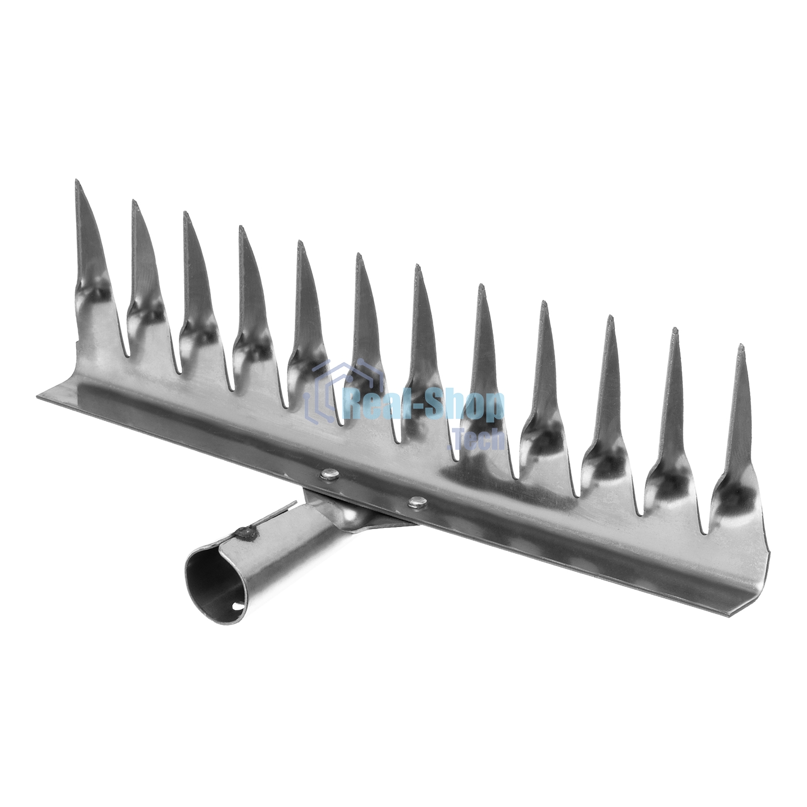 Грабли Сибртех 12-зубые витые, 290 мм, нерж. сталь, без черенка