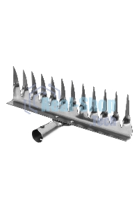 Грабли Сибртех 12-зубые витые, 290 мм, нерж. сталь, без черенка