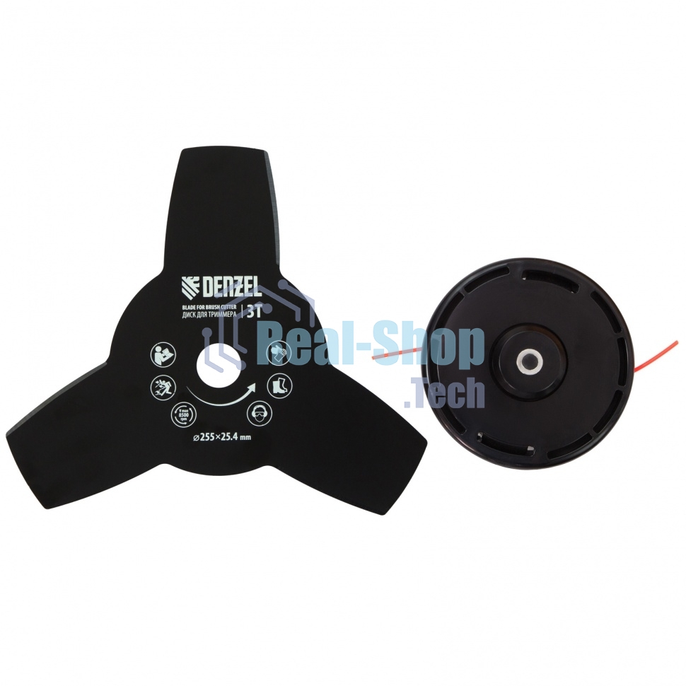 Триммер бензиновый Denzel DR-52S, 52 см3, разъемная штанга, состоит из 2 частей