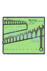 Набор ключей комбинированных Сибртех, 6 - 32 мм, 22 шт., CrV, фосфатированные, ГОСТ 16983