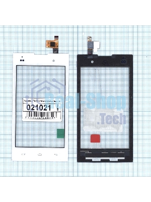 Сенсорное стекло (тачскрин) для Fly IQ4418 ERA Style 4, белое
