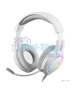 Гарнитура Redragon Mento белый, проводная, USB / 2 x mini jack 3.5 мм, подсветка