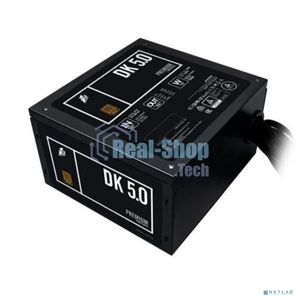 Блок питания 1STPLAYER DK PREMIUM PS-500AX, 500Вт, 80 PLUS Bronze, 120мм, черный