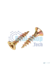 Саморез универсальный Kranz 3х16, желтый цинк, короб (500 шт./уп.)