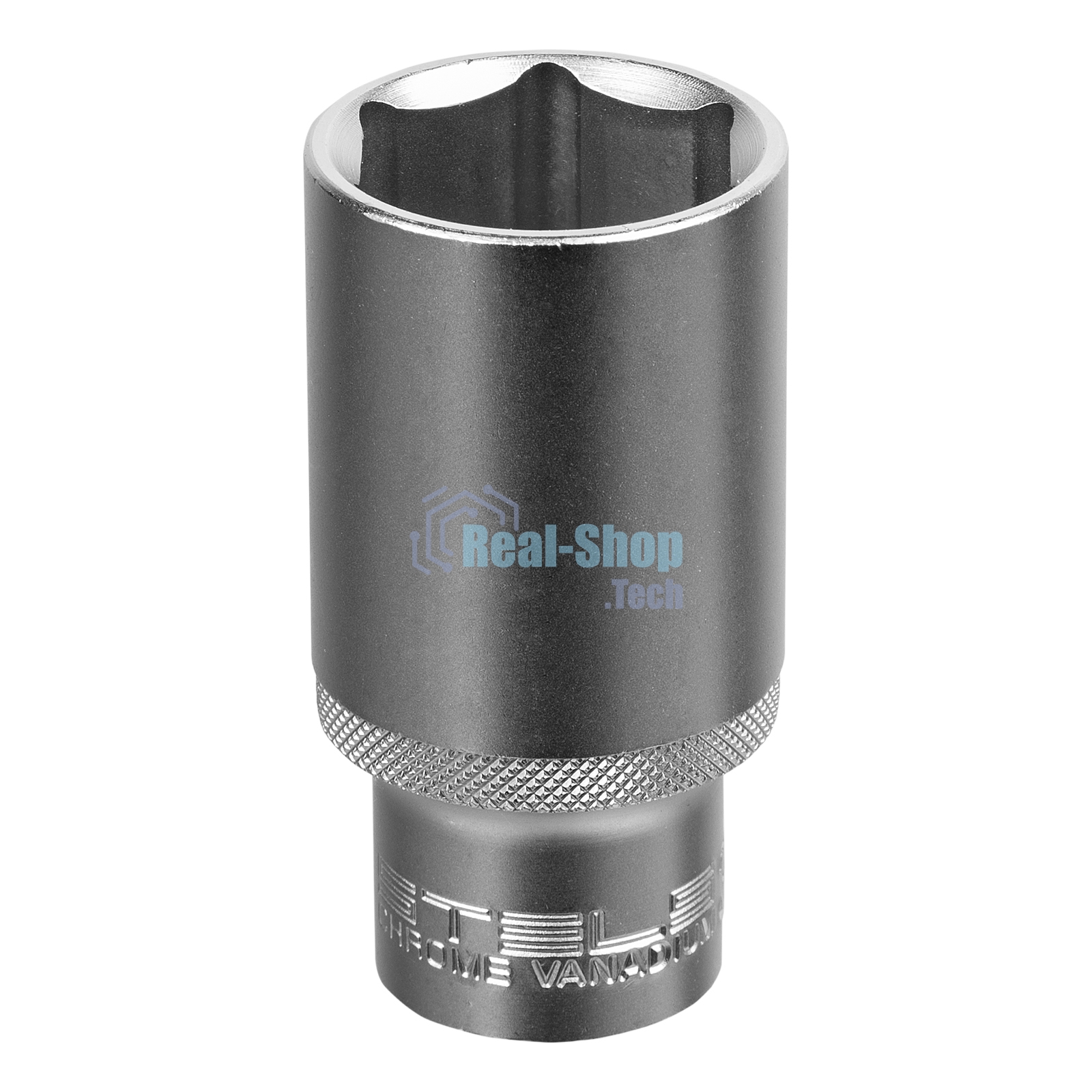 Головка торцевая удлиненная, 32 мм, 6-гранная, CrV, под квадрат 1/2