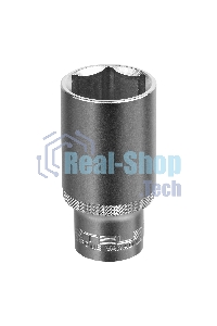 Головка торцевая удлиненная, 32 мм, 6-гранная, CrV, под квадрат 1/2
