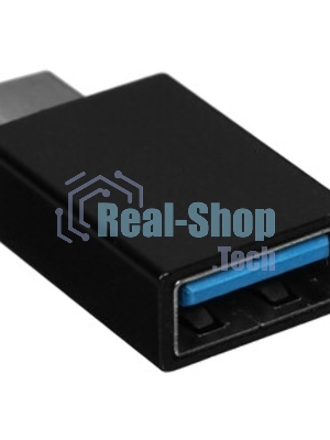 Переходник USB3.0 Гарнизон GCC-A-USB3-CMAF, Type-C(M)/AF, с поддержкой OTG, черный, пакет