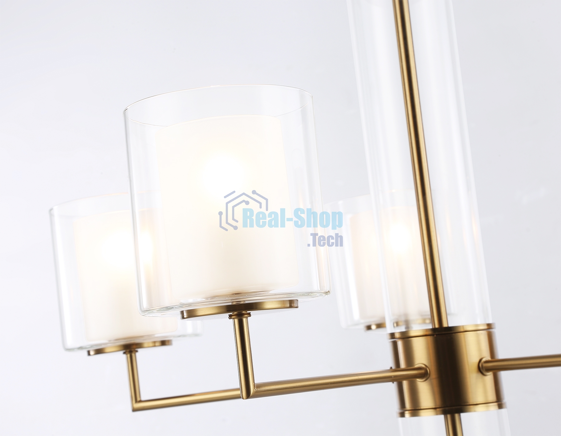 Люстра Ambrella light LH56011/5 BS/FR латунь/белый матовый E14*5 max 40W D640*1260