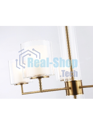 Люстра Ambrella light LH56011/5 BS/FR латунь/белый матовый E14*5 max 40W D640*1260