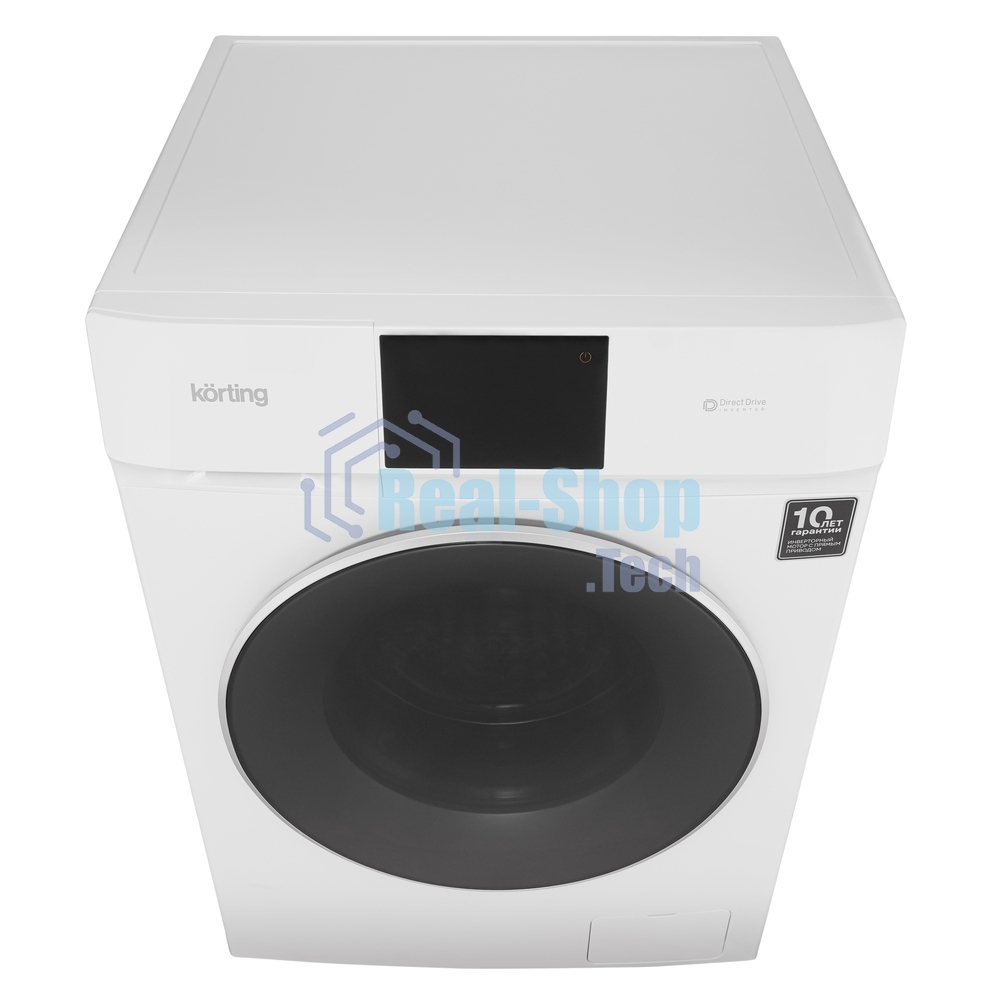 Стиральная машина KORTING KWD 60DV107 белый, загрузка фронтальная 10 кг, 1200 об/мин, класс B