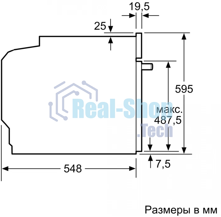 Духовой шкаф электрический Bosch HBG536EB4 черный