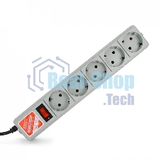 Сетевой фильтр Powercube SPG-B-10 3 м (5 розеток) серый (коробка)