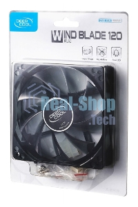 Вентилятор для корпуса DEEPCOOL WIND BLADE 120 черный, 120 мм, 1300 об/мин, 26.6 дБ, 3 pin