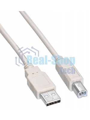 Кабель BuroКабель USB2.0 USB2.0-AM/BM-1.8M-MG A(m)/B(m) (1.8м) феррит.кольца(USB2.0-AM/BM-1.8M-MG)
