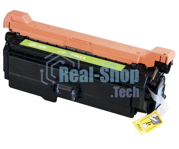 Картридж лазерный Cactus CS-CE261A голубой (11000 стр.) для принтеров HP Сolor LaserJet CP4025/CP4525/CM4540