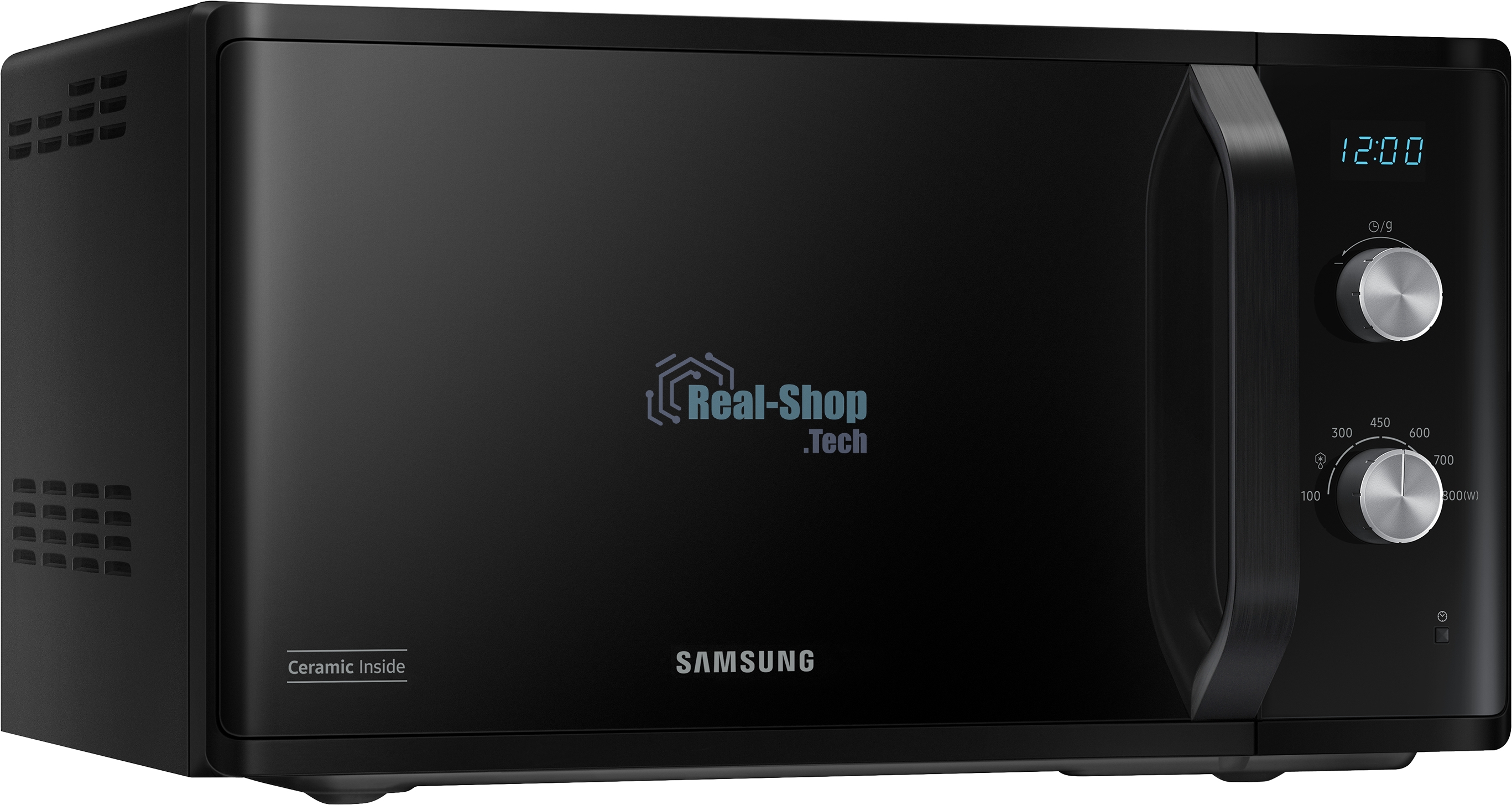 Микроволновая печь Samsung MS23K3614AK черный, 23 л, 800 Вт, переключатели - поворотный механизм