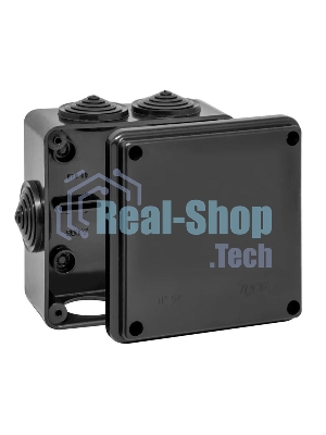 Коробка распределительная ОП 100х100х50 мм УХЛ1 IP54 черный Ruvinil 67050Ч