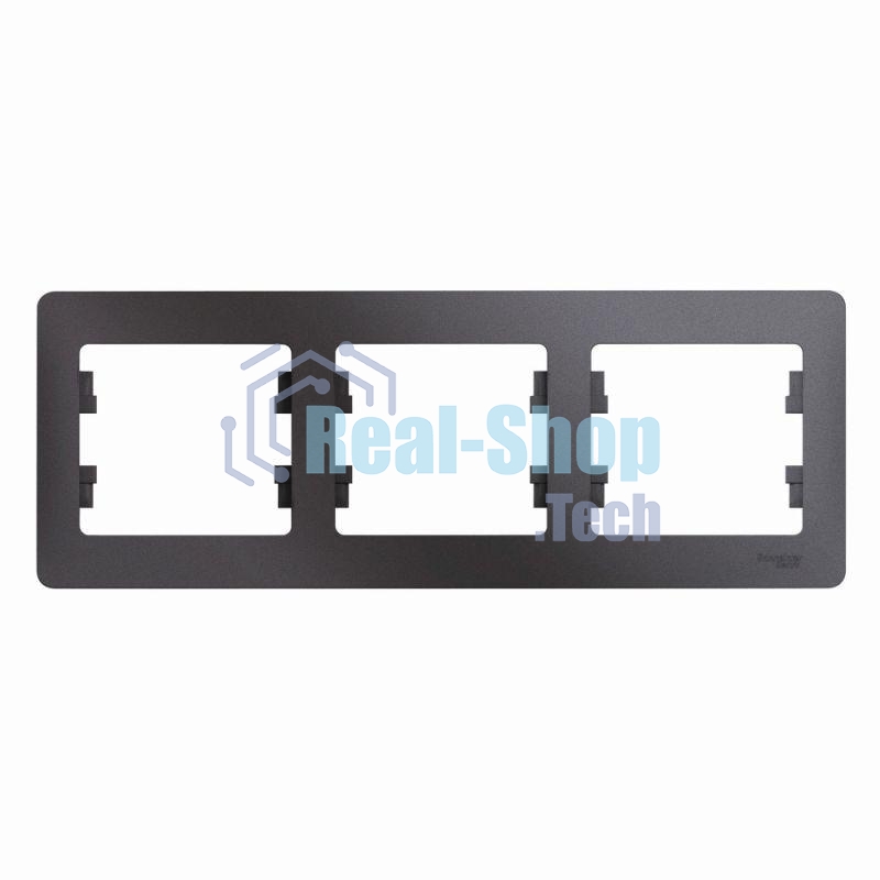 Рамка 3-м Glossa горизонт. графит SchE GSL001303