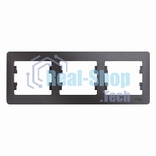 Рамка 3-м Glossa горизонт. графит SchE GSL001303