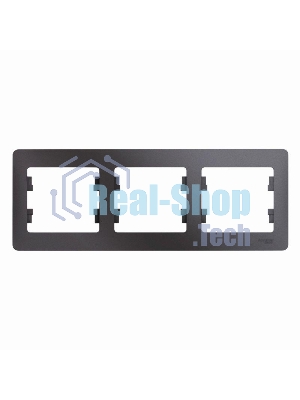 Рамка 3-м Glossa горизонт. графит SchE GSL001303