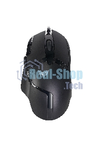 Мышь проводная Crown CMGM-901 черный, 4800 dpi, USB, кнопки - 8