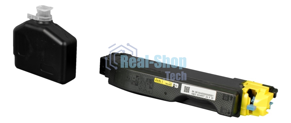 Картридж Sakura TK5140Y для Kyocera Mita, желтый, 5000 к.