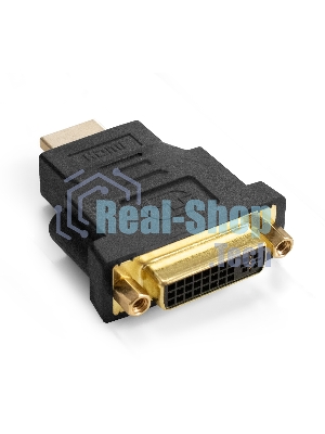 Переходник DVI-D-HDMI ExeGate EX-HDMI-DVI-3 (25F/19M, v 1.4b, позолоченные контакты, экран)