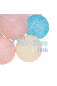 Тайские фонарики Neon-night Перламутр 5м, 25 LED, прозрачный ПВХ, цвет свечения теплый белый, питание USB