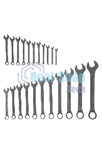 Набор ключей комбинированных Сибртех, 6 - 32 мм, 22 шт., CrV, фосфатированные, ГОСТ 16983