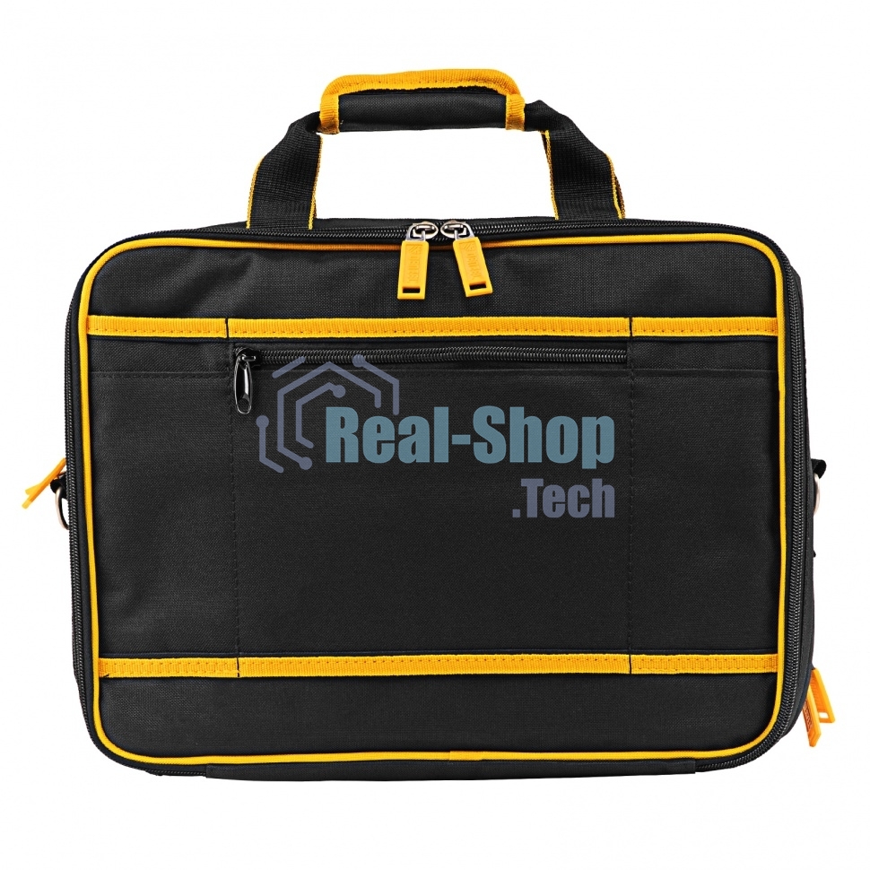 Сумка для инструмента Denzel 400х170х300 мм, 3 отделения, 28 карманов, наплечный ремень