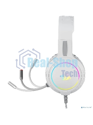 Гарнитура Redragon Mento белый, проводная, USB / 2 x mini jack 3.5 мм, подсветка