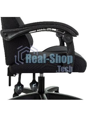 Кресло Zombie Void черный/серый, экокожа, 120 кг, механизм качания