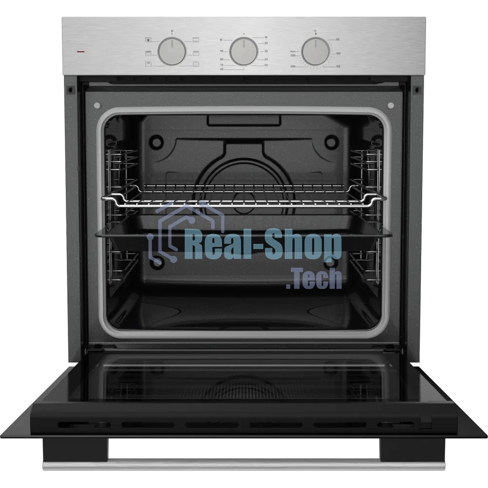 Электрический духовой шкаф Kuppersberg HF 603 BX 60 см, 80 л, High-Tech, 6 режимов, паровая очистка, черный + нерж. сталь