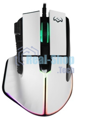 Мышь проводная SVEN RX-G990 белый, 12400 dpi, USB, кнопки - 9