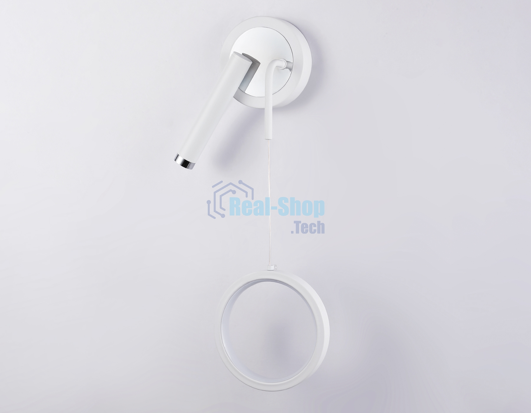 Настенный светодиодный светильник Ambrella light FL51651/1+1 WH/CH белый/хром 10W 4200K 500*227*90