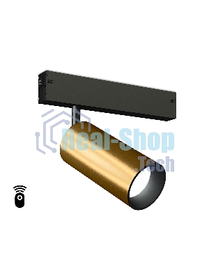 Управляемый светодиодный светильник для шинопровода Magnetic Ambrella light GL1223 GD золото IP20 18W 3000K-6400K 220V 36° D55*120 (Без ПДУ)