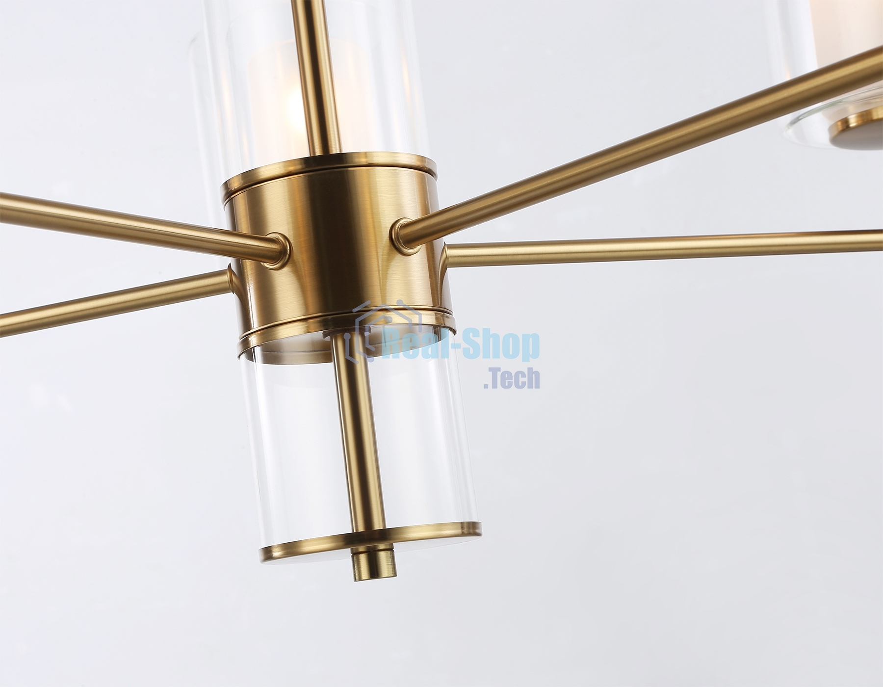 Люстра Ambrella light LH56011/5 BS/FR латунь/белый матовый E14*5 max 40W D640*1260