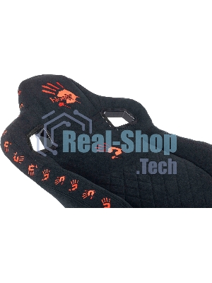 Кресло игровое A4Tech Bloody GC-670 черный искусственная замша с подголов. крестов. металл подст.для ног