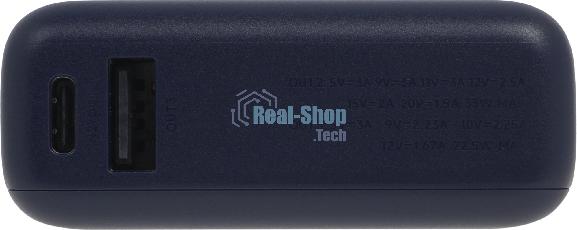 Портативный аккумулятор Xiaomi BHR9341GL 10000mAh PD 33W 3A USB-A/USB-C синий