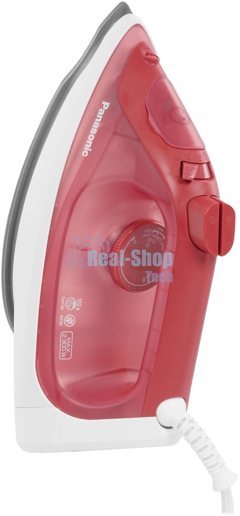 Утюг Panasonic NI-S430RTV красный, 2300 Вт, 25 г/мин, 100 г/мин, 300 мл