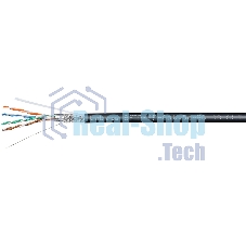 Кабель информационный Cabeus SFTP-4P-Cat.5e-SOLID-OUT-LSZH-UV SFTP-4P-CAT.5E-SOLID-OUT-LSZH- cat.5e SF/UTP LSZH универсальный 305м черный