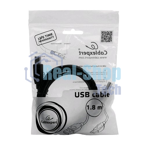 Кабель Gembird CCP-USB2-AMBM-6 USB 2.0 кабель PRO для соед. 1.8м AM/BM позол. контакты, пакет