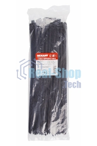 Хомут-стяжка кабельная нейлоновая Rexant 400 x7,6 мм, черная, упаковка 100 шт.
