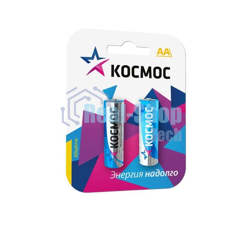 Элемент питания алкалиновый LR LR6 BP-2 (блист.2шт) Космос KOCLR62BL