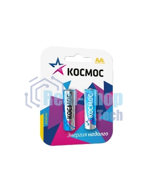 Элемент питания алкалиновый LR LR6 BP-2 (блист.2шт) Космос KOCLR62BL