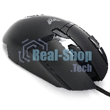 Мышь проводная Crown CMGM-901 черный, 4800 dpi, USB, кнопки - 8