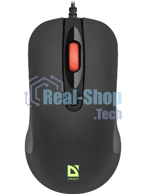 Мышь проводная Defender Ultra Classic MB-280 черный, 1200 dpi, USB, кнопки - 4